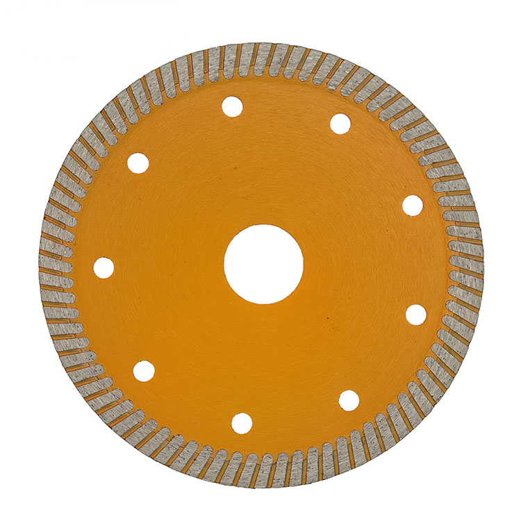 Industrial 105m Corrugated Turbo Cutter Diamond Saw Blade Thin Sintered Hot Pressed Tile Granite Mar